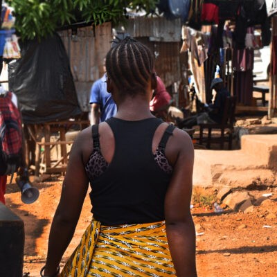 Back of woman in Sierra Leone Cover Image