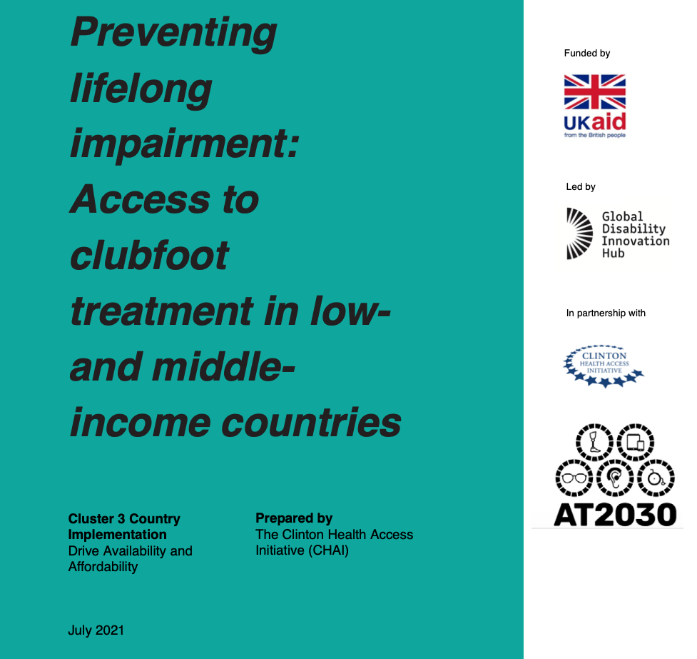 Preventing lifelong impairment: Access to clubfoot treatment in low and middle-income countries Cover Image