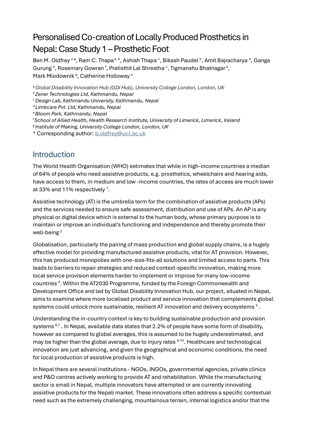 Screenshot of first page of report Cover Image