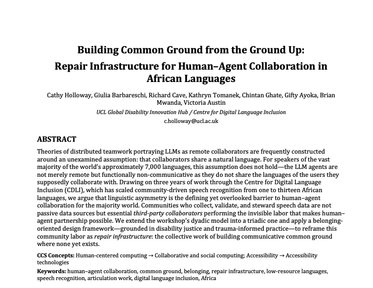 Building Common Ground from the Ground Up: Repair Infrastructure for Human–Agent Collaboration in African Languages Cover Image