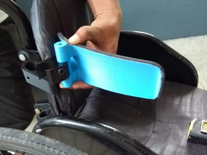 A 3D printed postural support for a manual wheelchair Cover Image