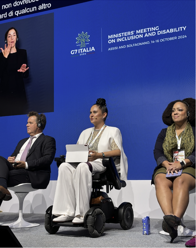 Cara Yar Khan, Senior Advisor at the GDI Hub at the G7 Summit in Italy 