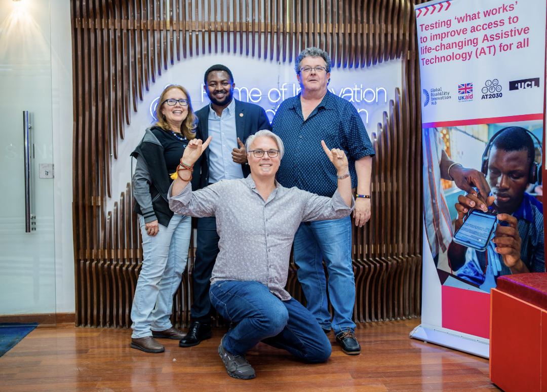 Some partners and colleagues posing for a photo