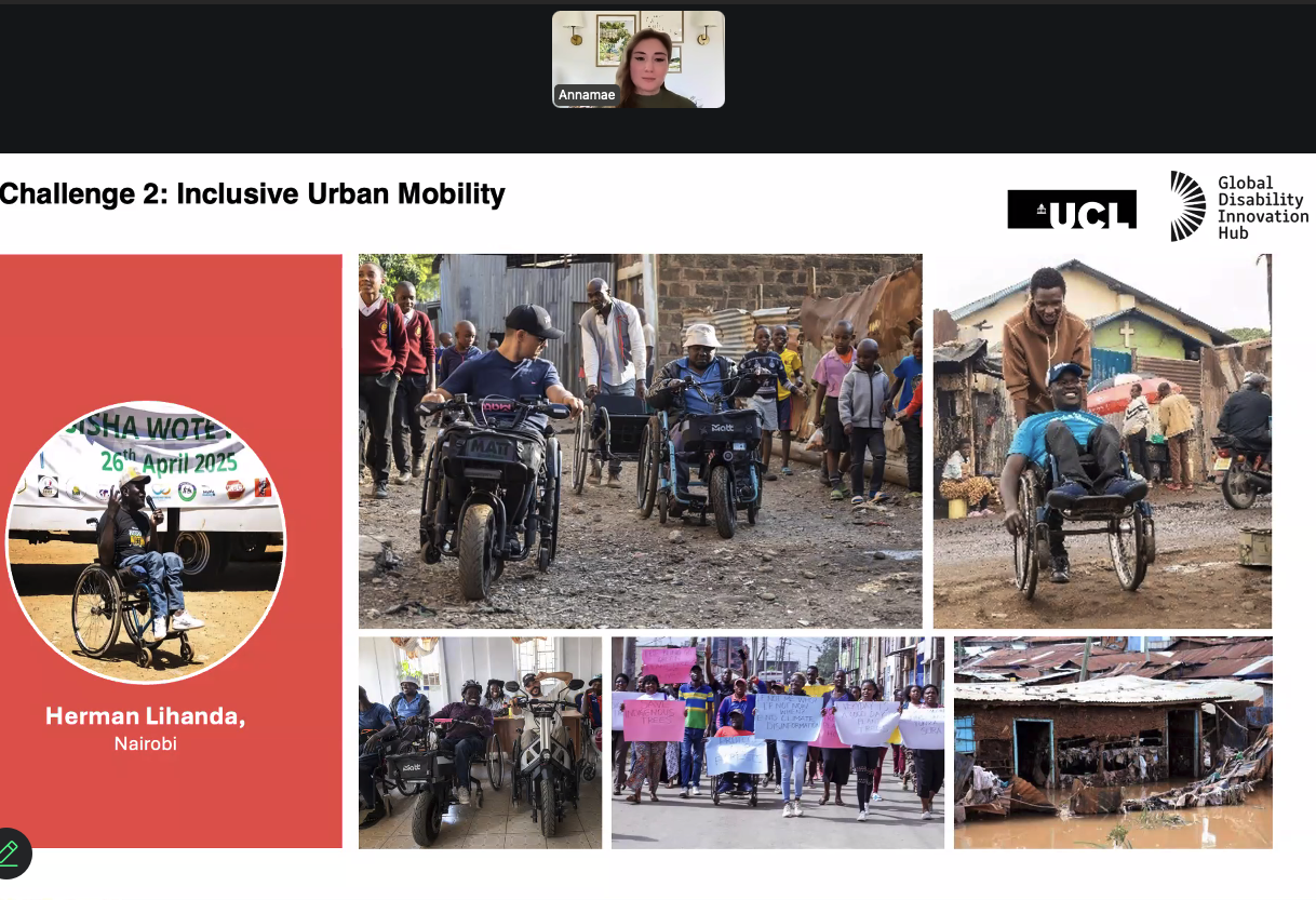 A screenshot of Herman and the work happening in KEnya