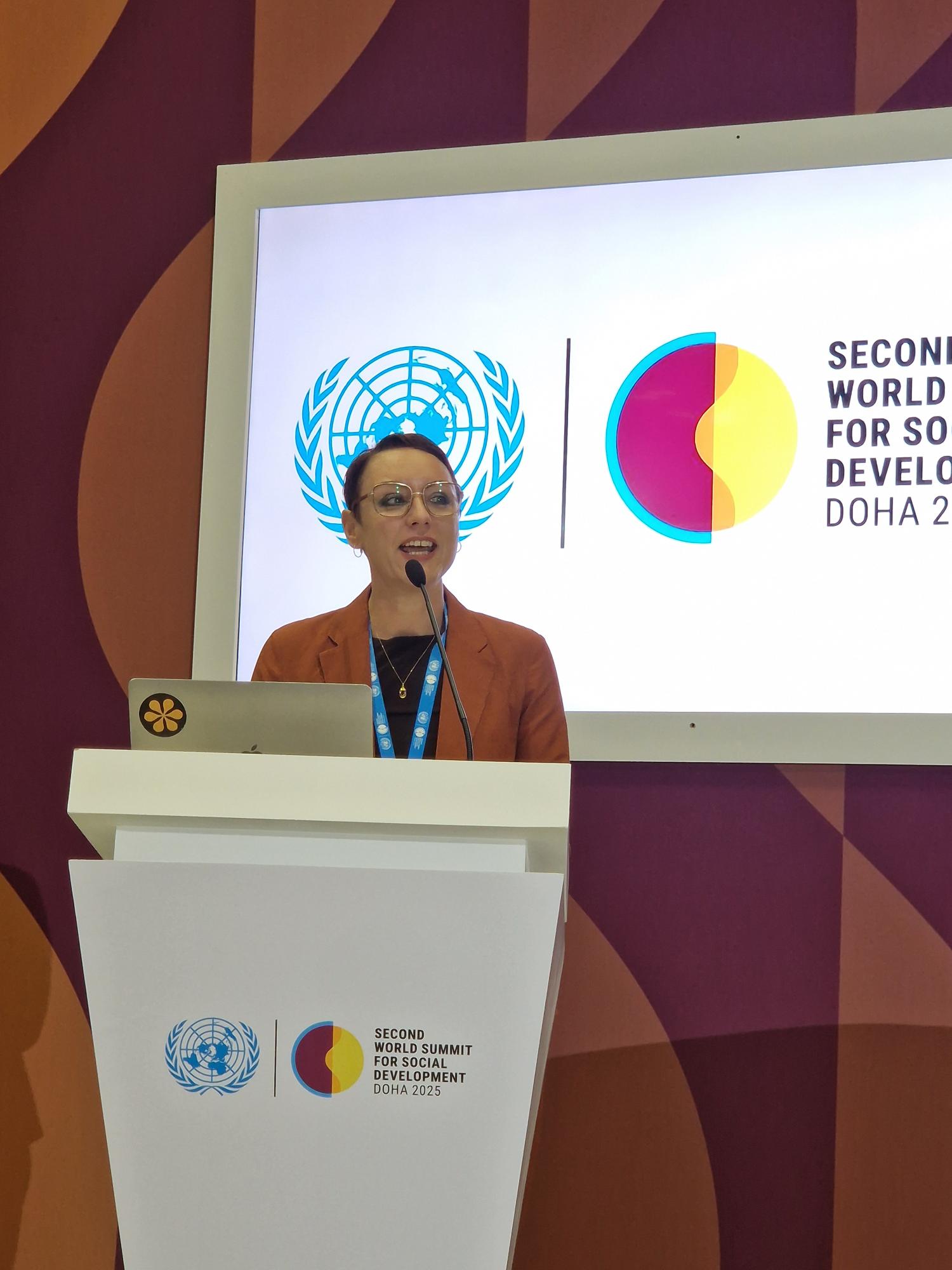 Vicki moderating during the session