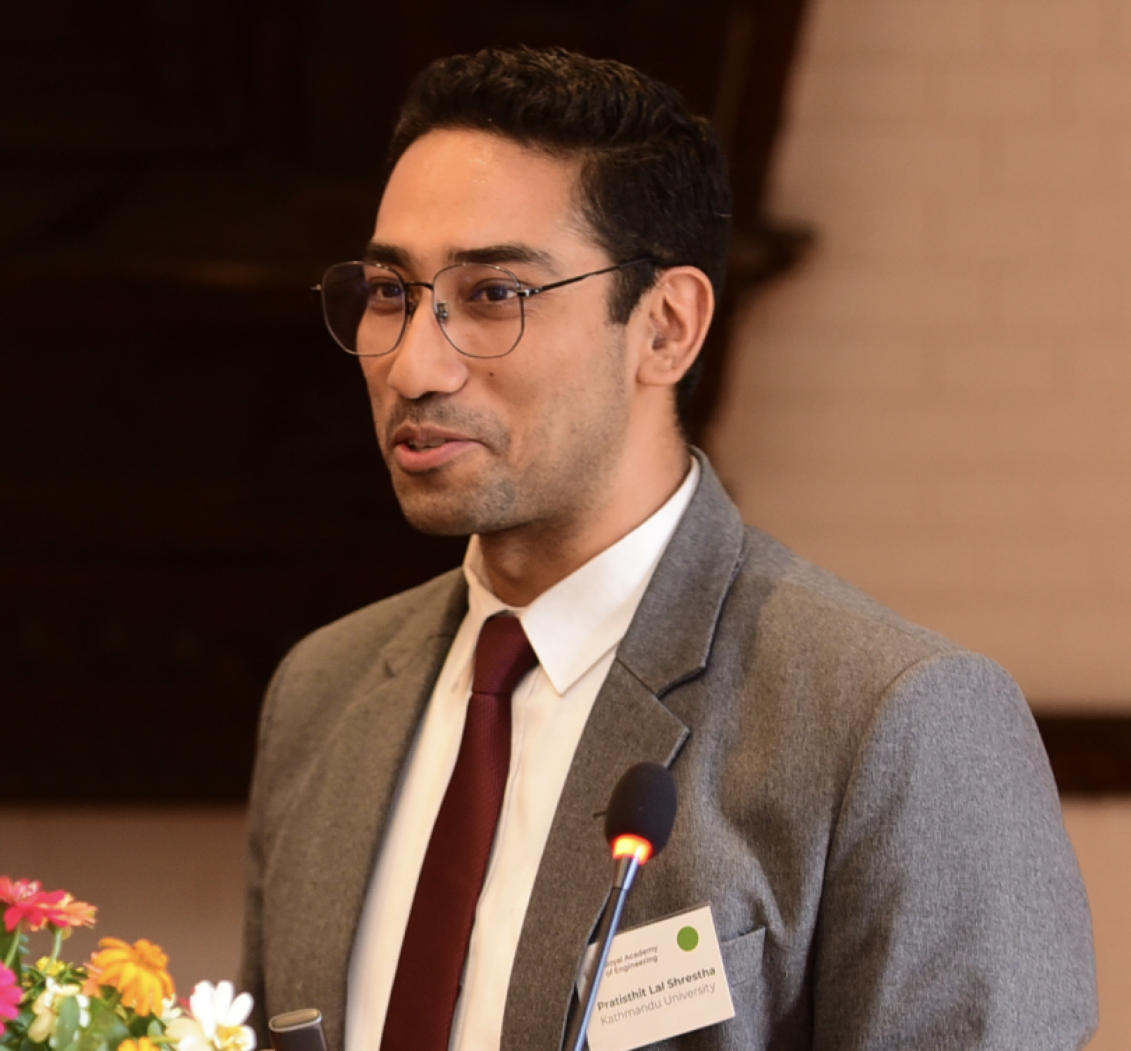 Portrait of Dr Pratisthit Lal Shrestha