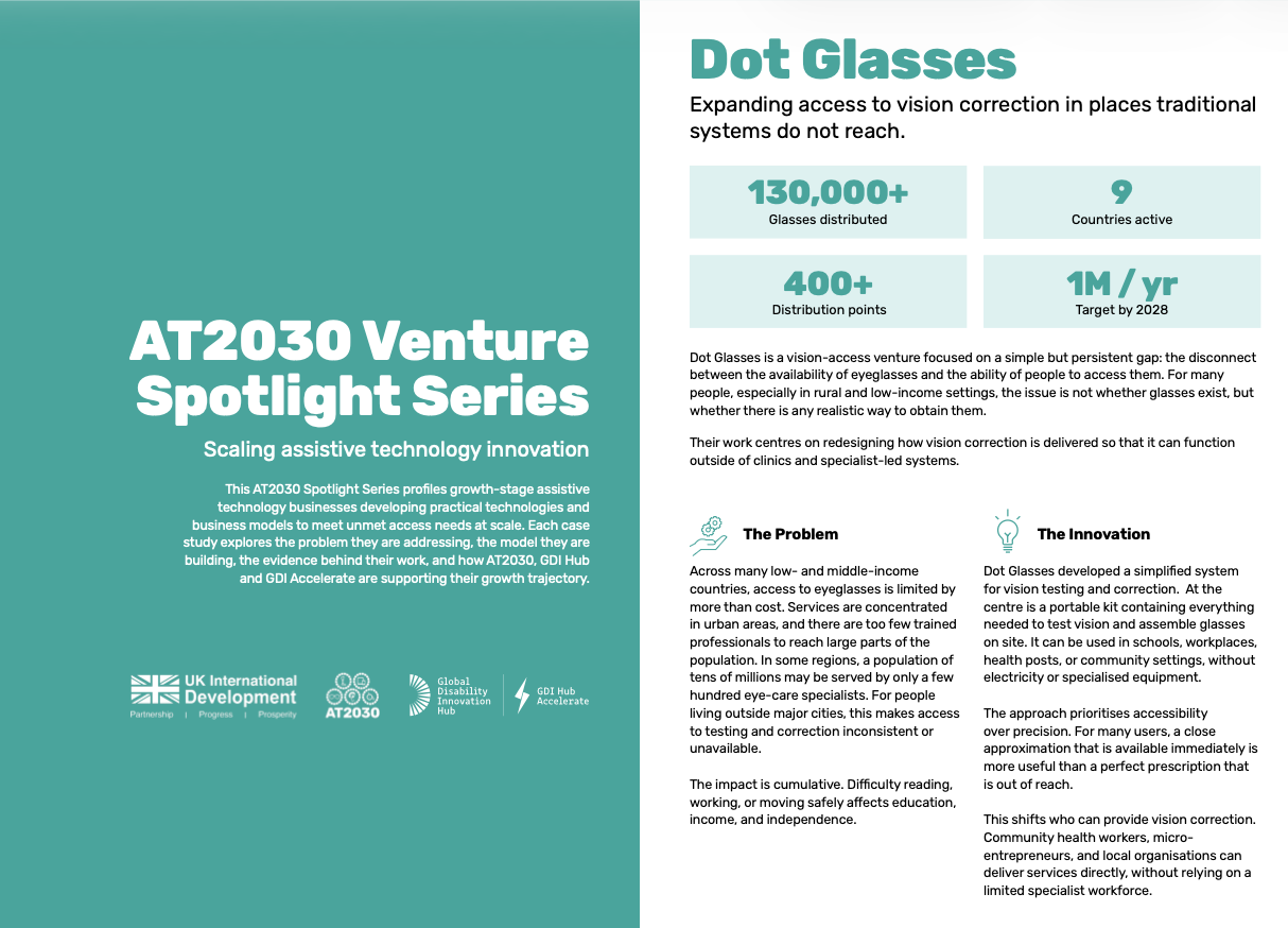 Dot glasses presentation