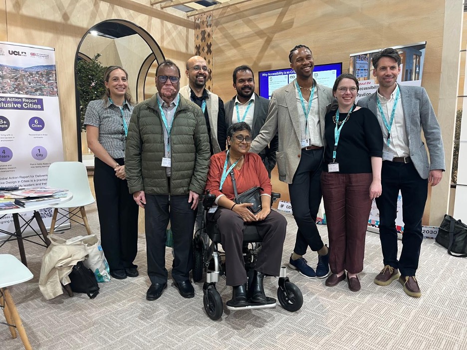 A group photo of the team in Baku