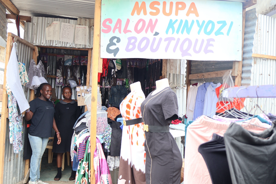 : A member of the Beyond Barriers PWD has a thrift shop and a salon business, courtesy of the grant money the group received.