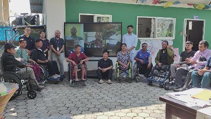 Participants at CDCA Kapan, with partners from Koshi, Gandaki and Karnali joining on screen. Cover Image