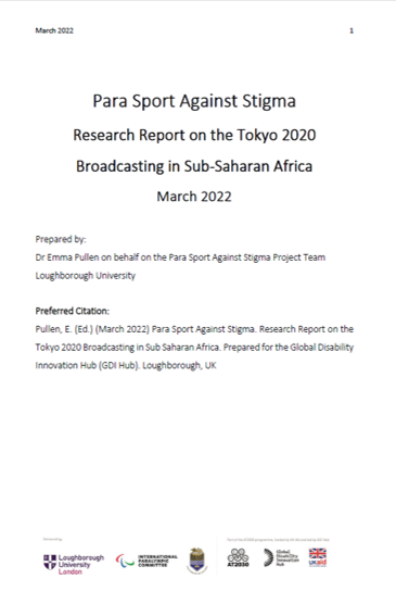 Cover screenshot of report Cover Image